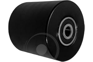 ZSCALE 40 x 50 mm Bohrung 8 Kunststoffrolle Polyamid Doppelte Lagerung Paletten Fixierer Rad für Hubwagen Nylon Rolle Ø 40mm mit Kugellager