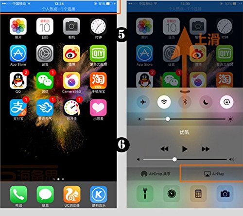 Eximtrade HDMI Kabel MHL Lightning 1080P Stecker Konverter Adapter 2m f¨¹r Apple iPhone 5/5s/6/6s/6 Plus/6s plus - 6