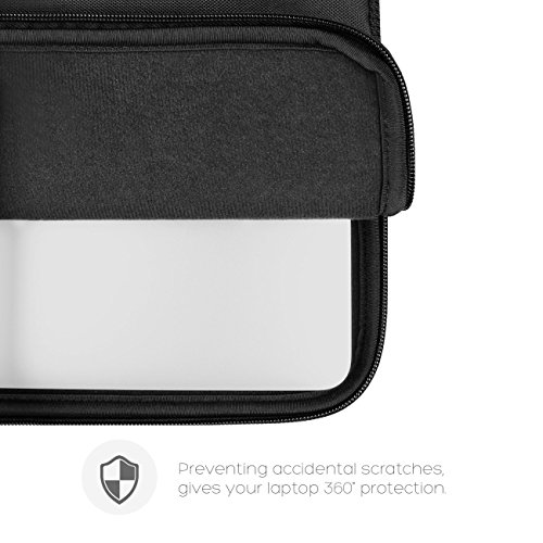 Inateck 13,3 Zoll Tasche Hülle speziell für Macbook Air/ Pro Retina Sleeve Hülle, Schwarz - 5