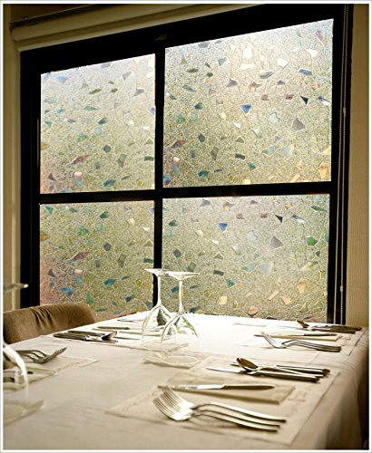 (60cm X 200cm)DuoFire statisch haftende Deko- / Sichtschutzfolie Privacy Glass Window Film DS170 - 6
