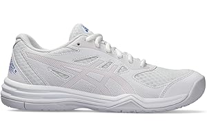ASICS Women's Upcourt 5 Volleyball Shoes, White/Cosmos