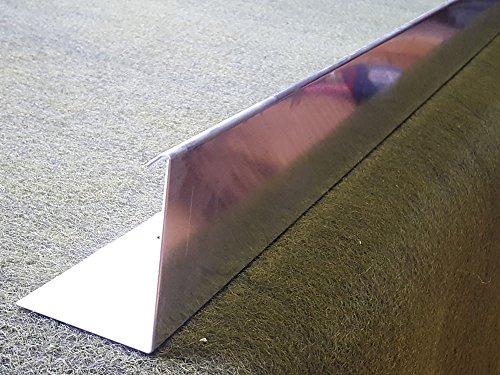 Preisvergleich Produktbild Teichbauzentrum Sankt Julian Kiesfangleisten Aluminium für Dachbadichtung Flachdach Dach Gründach Geschlossen 18,50€ / ldm