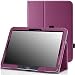 Produktbild MoKo Samsung Galaxy Tab 4 10.1 / Tab 3 10.1 Hülle - PU Leder Tasche Schutzhülle Smart Cover mit Stift-Schleife/Standfunktion für Galaxy Tab 4 10.1" SM-T530 SM-T535 2014 Tablet-PC, violett