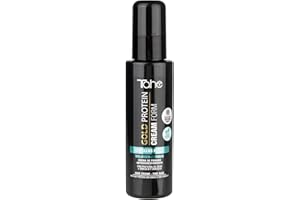 Tahe Gold Protein Crema de peinado anti-frizz para cabellos finos que aporta forma y volumen, 100 ml