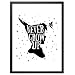 Produktbild Booga Baby Poster Kinderzimmer mit Spruch „Never Grow Up“, DINA4 Babyzimmer Deko