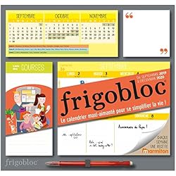 Frigobloc 2020 Hebdomadaire - Calendrier d'organisation familiale par semaine (de sept 2019 à déc 2020): Le calendrier maxi-aimanté pour se simplifier la vie