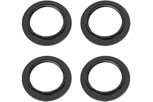 CHENYU 4 pieza Convertidor de anillo de pantalla de lámpara de plástico/Adaptador de reductor de anillo de pantalla Arandela (negro)