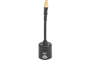 VGEBY Antenas FPV, 5.8Ghz MMCX 2.8dbi Adoptan una Exquisita Mano de Obra RHCP Antena Larga de Alta Ganancia para FPV Racing Drone RC Parts(Negro Recto)