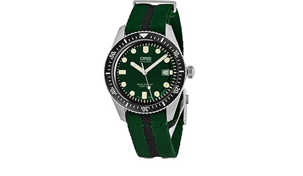 oris green divers watch