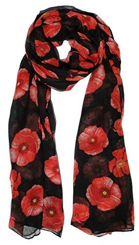 The Olive House ScarvesThe Olive House® womens Poppy Scarf Black