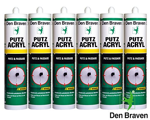 Preisvergleich Produktbild 6x Den Braven Putz Acryl Fassade & Putz á 300ml
