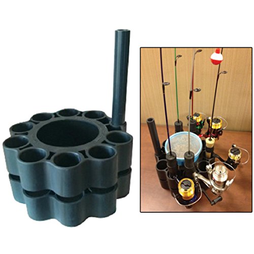 FRR, LLCIce Fishing Rod Retainer Holder Carrier for Multiple Poles