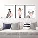 Produktbild LA VIE 3 Teilig Wandbild Süße Zebra Giraffe Koala mit Kaugummi Ölbild Leinwanddrucke Bilder Gemälde Moderne Kunstdruck für Zuhause Wohnzimmer Schlafzimmer Kinderzimmer Küche Hotel Büro 40x60 CM