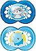 MAM Original Soothers with Sterilisable Travel Case (12 Months Plus, Blue)