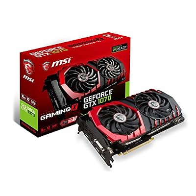 MSI GTX 1070 GAMING X 8G - Carte graphique - GF GTX 1070 - 8 Go GDDR5 - PCIe 3.0 x16 - DVI, HDMI, 3 x DisplayPort