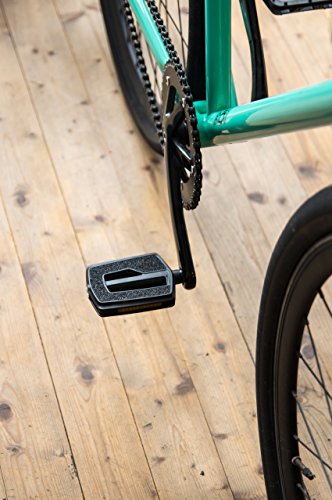 AARON Urban Fahrradpedale mit hochwertiger Lagerung, innovative und griffige Fahrrad / City-Bike und Trekking Pedale, Schwarz - 6