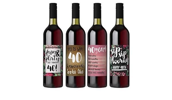 Brassage Et Vinification Maison Articles D Etiquetage Napravi Rs Etiquettes De Bouteille De Vin Pour 40e Anniversaire 1979 Fille Epouse Maman 40 Ans Decorations De Fete Pour Amie Cadeaux Pour Elle
