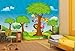 Produktbild Vliestapete Tierbaum VT33 Größe:400x280cm, Fototapete, Vlies Tapete, High Quality, PREMIUM Bildtapete, Tapete Kinder Comic Tiere