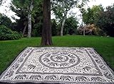 mandala playa de oliva Tamaño 210cm x 240cm aprox. Hecho a mano.