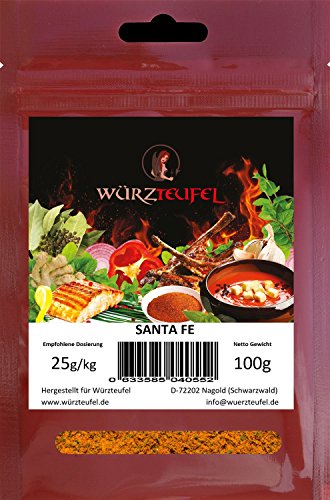Preisvergleich Produktbild Santa Fe - Grill - Gewürz. Aromatisch-würziges südamerikanisches Steak & Bratengewürz. Beutel 100g.