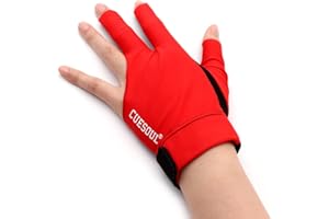 CUESOUL I guanti da biliardo Mano sinistra/destra del ponte - Adatto per giochi di biliardo/snooker/carrozzella