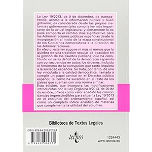 Ley de Transparencia / Transparency Act: Ley 19/2013, de 9 de diciembre, de transparencia, acceso a la informa