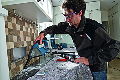 Bosch GAS 10,8 V-LI Professional 0.601.9E3.000 Akku-Staubsauger (Solo Version, 10.8 Volt, 0,35 l) Blau - 4