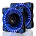 Produktbild LeaningTech 2 Pcs LED Gehäuselüfter, LTC LitFlow 120mm High Airflow Quiet LED Lüfter, PC-Kühlung mit LED-Beleuchtung,Blau