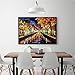 Produktbild Abstrakte Nacht In Amsterdam Malerei Wand Kunst Bar Villa Hotel Wohnzimmer Wohnkultur Leinwand Kunst Bild 50Cmx70Cm