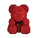 Produktbild Schöne Teddybär Rose Bär mit Geschenkbox Valentinstag Jubiläumsgeschenk für Freundin Frau (34 * 28 * 25cm)