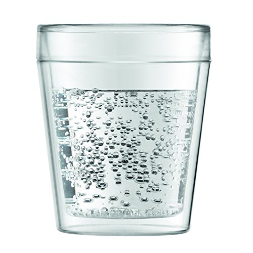 Bodum CANTEEN OUTDOOR 6-teiliges Becherset (Doppelwandig, Spülmaschinengeeignet, 0,25 liters) transparent