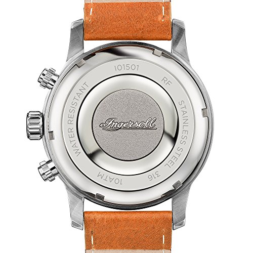 Ingersoll Herren Analog Quarz Uhr mit Leder Armband I01501