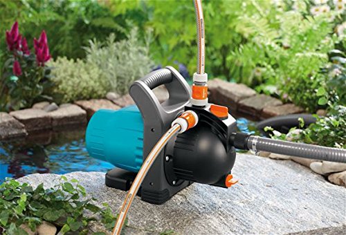 Gardena 1709-20 Gartenpumpe Classic 3500/4, Geräuscharm, große Einfüllöffnung, Wasser-Ablassschraube, lange Lebensdauer (Motorleistung 800 W, Fördermenge 3100 l/h, Max. Druck: 3.6 bar) - 5