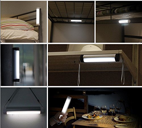 Ryham 200LM 5 Modi Magnetic tragbare LED-Lampe USB aufladbare Nottaschenlampe Laterne für Camping Wandern Sporting Weiß - 2