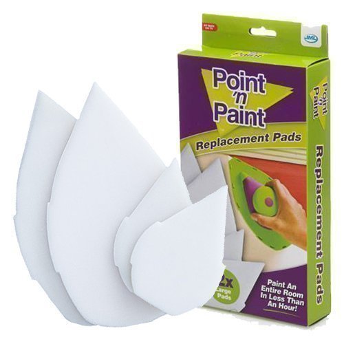 JML Point n Paint Excel Streichsystem-Ersatzpads, 2x Klein / 2x Groß