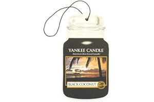 Yankee Candle 1295691e Noir Classique de Noix de Coco Désodorisant de Voiture en Pot