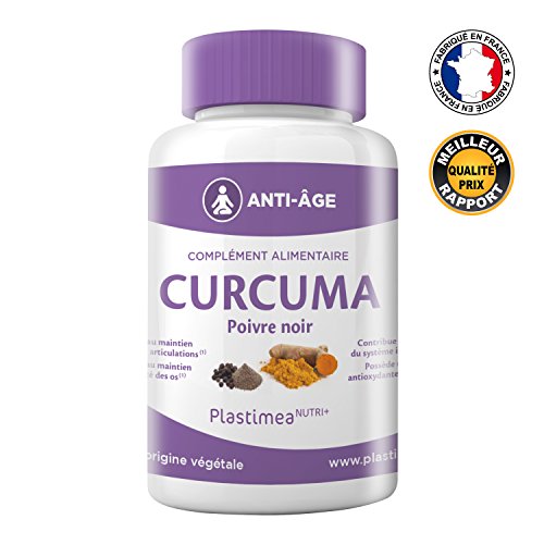 Book's Cover of CURCUMA EXCEPTIONNEL  500 mg à 95 de curcuminoïdes  475 mg de curcumine  gélule  7 mg de Poivre noir à 95 de pipérine  665 mg de pipérine  gélule  FABRICATION FRANCAISE  60 gélules végétales