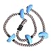 Produktbild EXTSUD Kletterseil mit Knoten, Kinder Körperliche Ausbildung Fitness Swing Kletterseil Kunststoff Knoten PE Seil Kinder Sport Spielzeug,belastbar bis 75 KG Blau