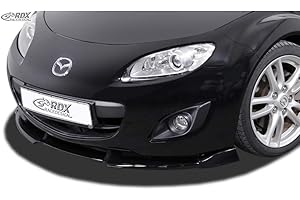 RDX Racedesign Spoiler avant Vario-X compatible avec Mazda MX5 (NC) 2008-2012 (PU), noire
