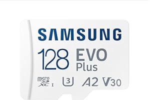 Samsung EVO Plus microSDXC Hafıza Kartı 128 GB, 160 MB/s, U3, V30, A2, ‎MB-MC128SA/TR (2024 Serisi) Beyaz