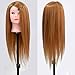 Neverland Professional 24" 50% Real Human Hair Training Head With Free Clamp For College and Professional Use Brown #27