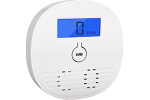 YZIF Mini LCD Carbon Monoxide Detector CO Alarm Detector, fit for house, Car,trip，Comply with EN50291