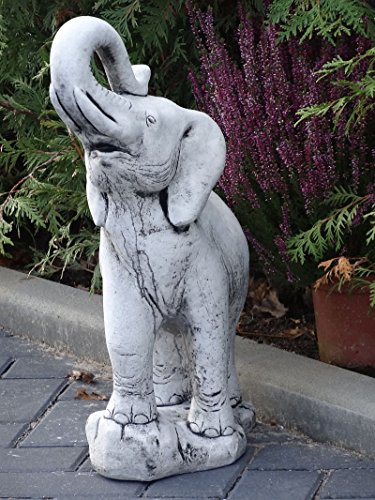 Steinfigur Nr.337 Elephant Elefant XL ca. 55 cm ca. 25 kg Frostfest Stein - 2
