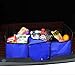 Produktbild XIAOYA Auto Care Auto Kofferraum Aufbewahrungstasche Oxford Tuch Klappwagen Aufbewahrungsbox Kofferraum Ordentlich Tasche Organizer Aufbewahrungsbox mit Kühltasche,Blue