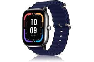 Niboow Pasek 20 mm do Amazfit GTS 4/GTS 4 Mini/GTS 3/GTS 2 Mini/GTS 2e/GTS 2/GTS/GTR 42 mm, silikonowy, miękki, sportowy pasek do Amazfit Bip 3 Pro / Bip 3 / Bip S/Bip Lite / Bip U Pro