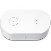 TP-Link Tapo T300 Smarter Wasserleck-Sensor, Tapo Hub erforderlich, eingebaute 90Db einstellbare Sirene, Sensor & APP & Hub-A