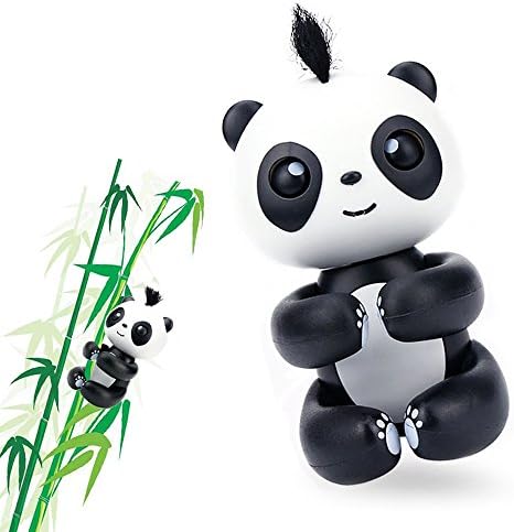 Interactive Happy Baby Panda, Finger Panda Toys for Children Electronic Toys for Boys and Girls, Birthday/Christmas/New Year Gift (Black)