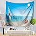 Produktbild Lartum Tapestry Wall Hanging,Nordic Frische Böhmischen Psychedelic Hippie Große Mediterrane Wind Beach Resort Serie Segeln Für Zu Hause Wandbehang Tapisserie Dekoration Strandtuch, 150 X 200 cm
