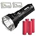 Produktbild Combo: Acebeam K65 Cree XHP70.2 LED De-Domed 6200 Lumen Flashlights w 4x 3500mAh 10A Sanyo 18650 batteries & 2x Eco-Sensa battery cases