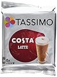 TASSIMO Costa Latte coffee 16 discs, 8 servings (Pack of 5, Total 80 discs/pods, 40 servings)